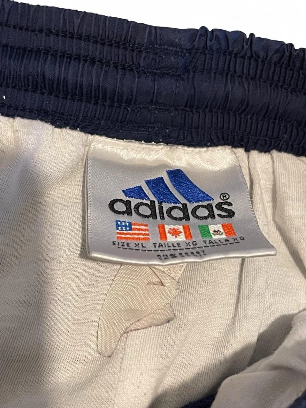 Adidas Vintage Nylon Track Pants Youth Size XL